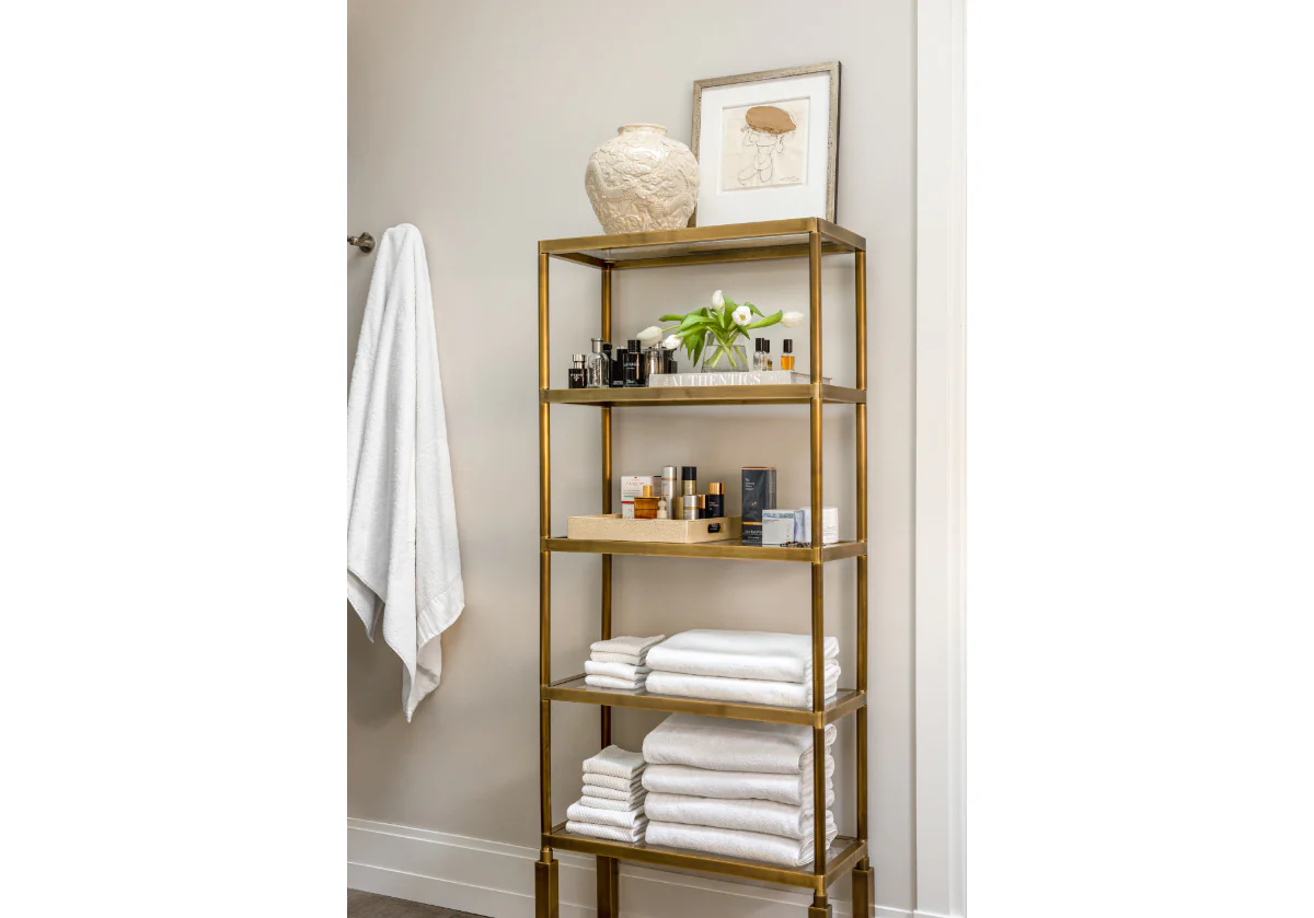 TALL BEATRICE BRASS ETAGERE - Image 9