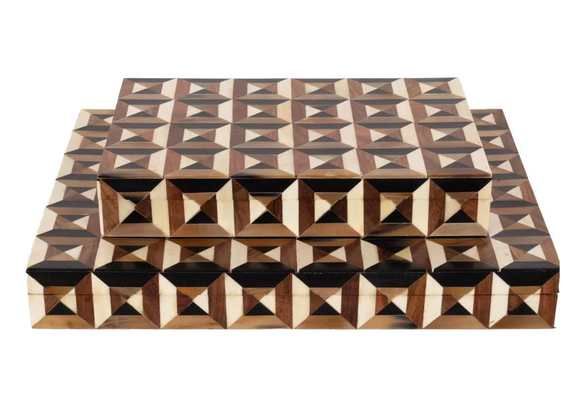 TRIANGLE MARQUETRY BOX - Image 2