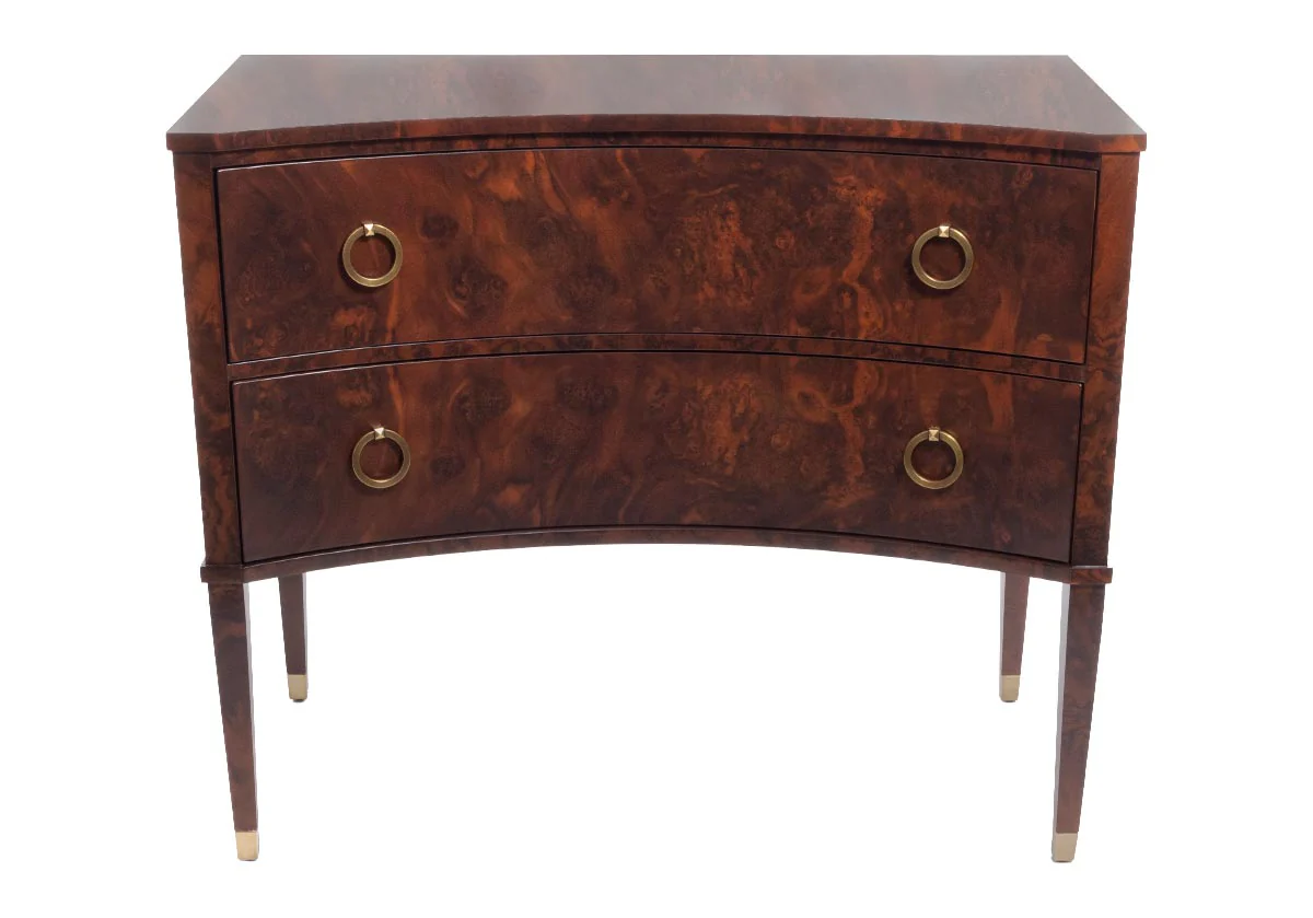 TWO DRAWER CONCAVE COMMODE - Image 3