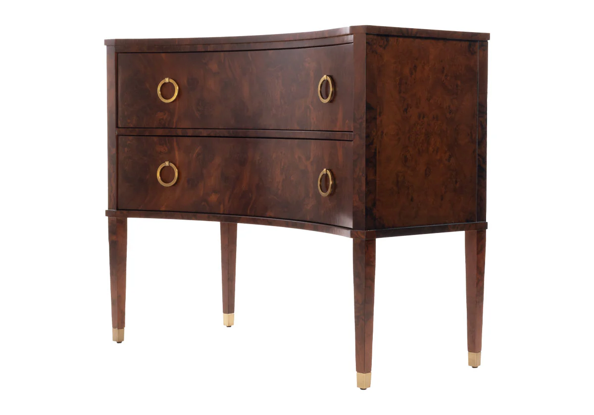 TWO DRAWER CONCAVE COMMODE - Image 4