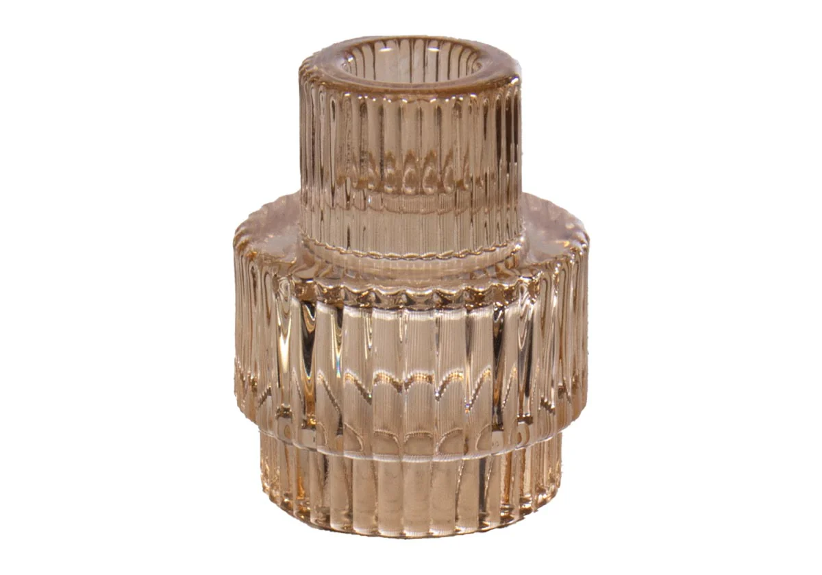 VINTAGE RIBBED CANDLE HOLDER - Image 6