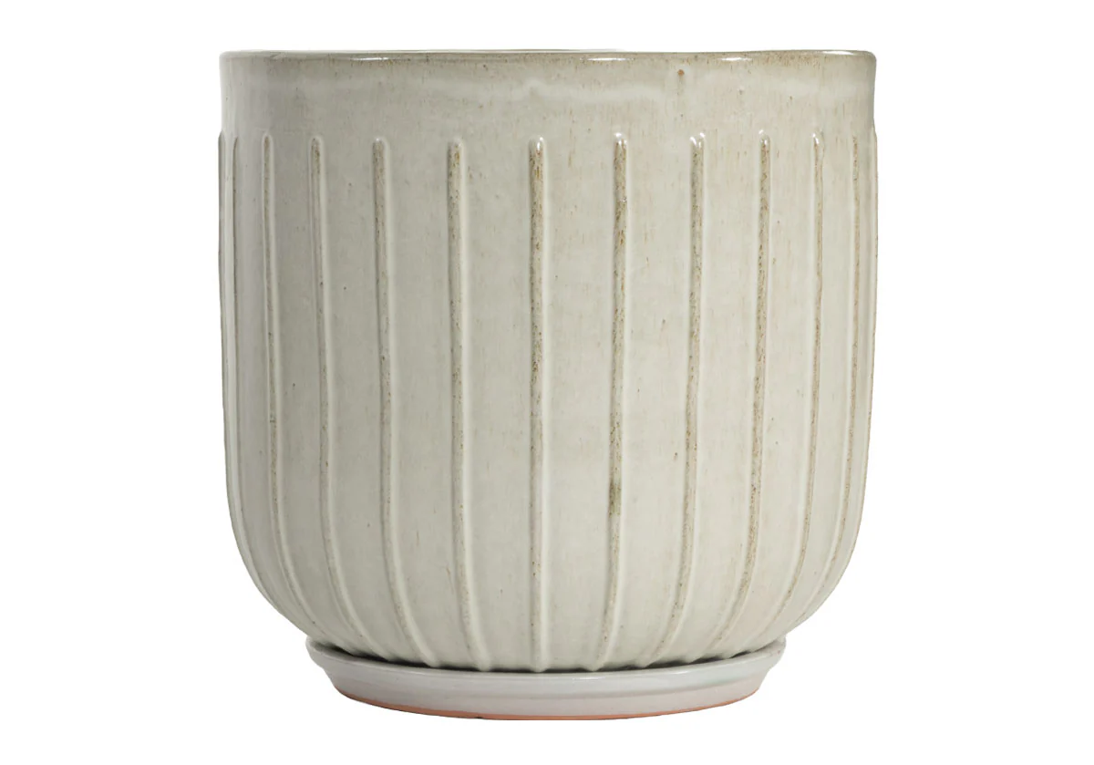 WHITE CERAMIC PLANTERS | Hand Glazed Vanilla Bean - Image 5
