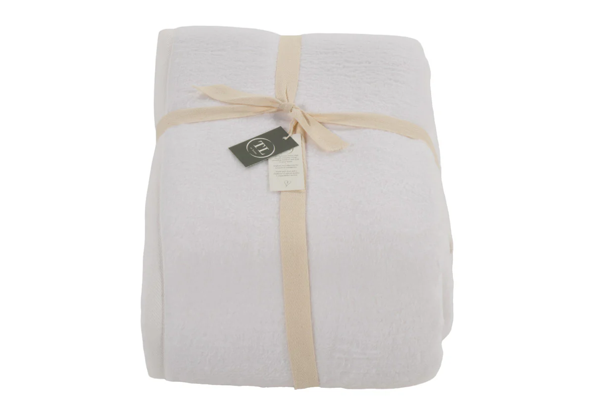 WHITE KASHMINA BLANKET - Image 2
