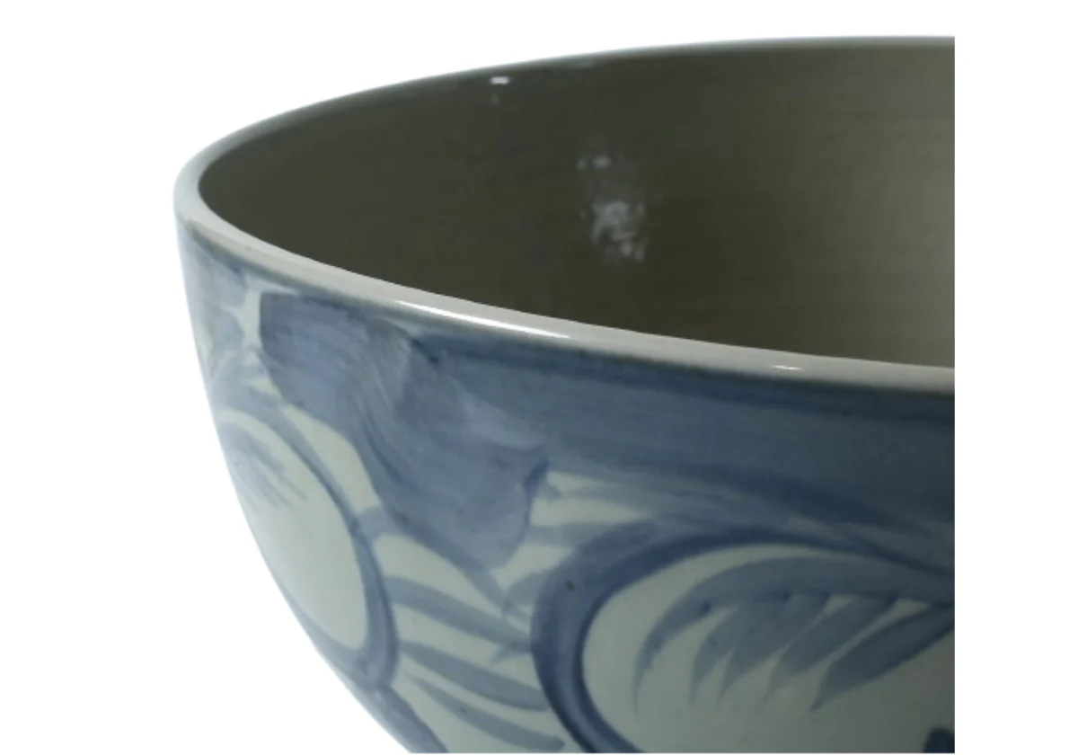WIDE BLUE AND WHITE BOWL - Image 2