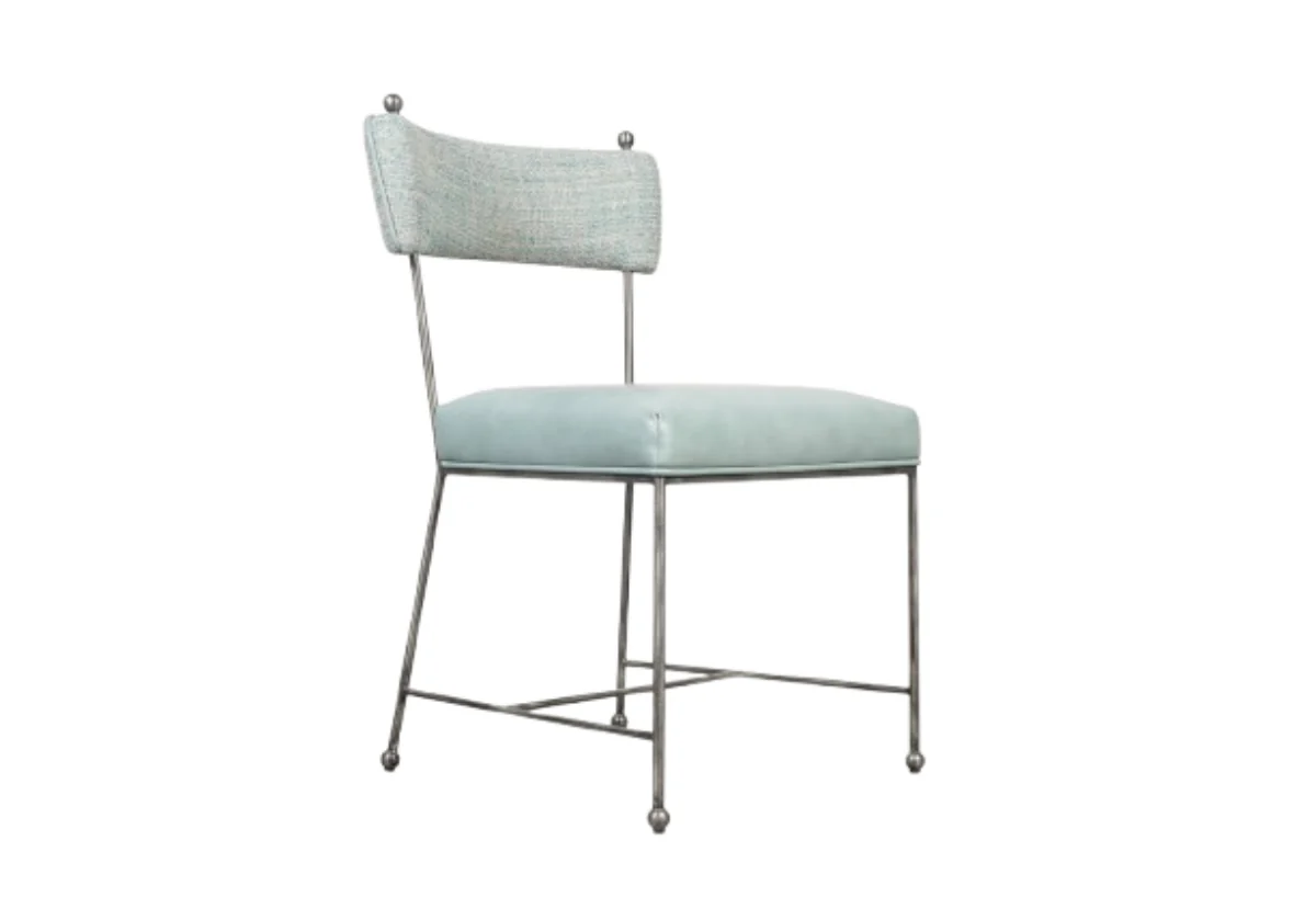 YVETTE CHAIR | Ocean Leather & Tweed - Image 3