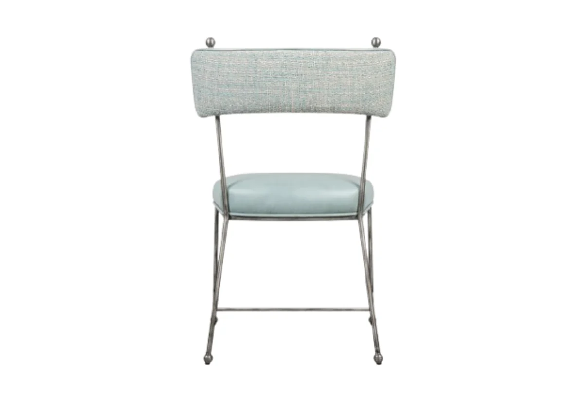 YVETTE CHAIR | Ocean Leather & Tweed - Image 4