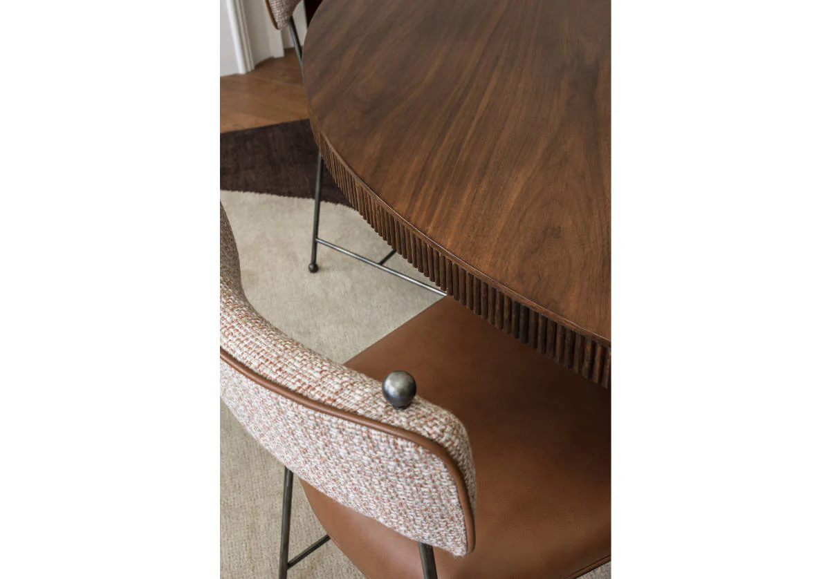 YVETTE CHAIR | Terra Leather & Tweed - Image 11