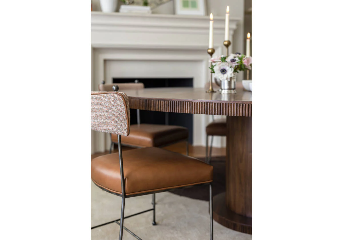 YVETTE CHAIR | Terra Leather & Tweed - Image 13