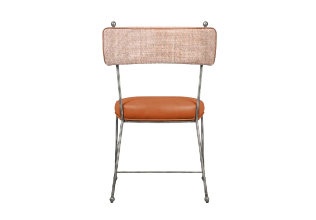 YVETTE CHAIR | Terra Leather & Tweed - Image 4