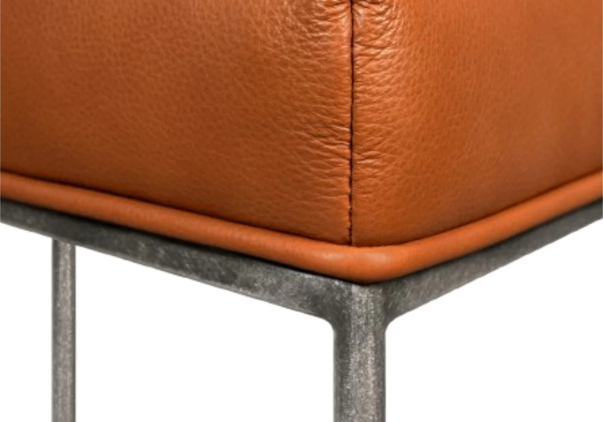 YVETTE COUNTER STOOL | Terra Leather & Tweed - Image 4