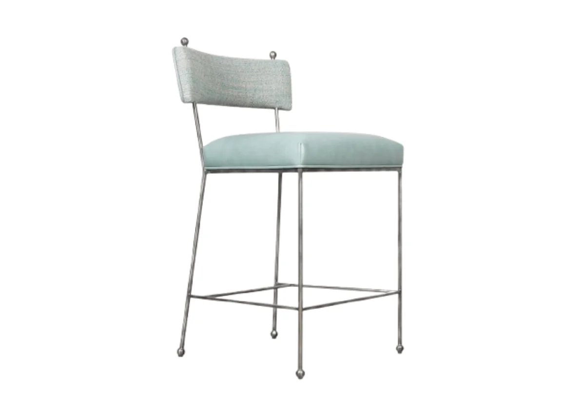 YVETTE COUNTER STOOL | Ocean Leather & Tweed - Image 3