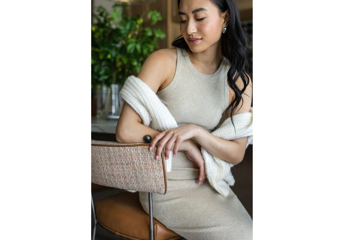 YVETTE COUNTER STOOL | Terra Leather & Tweed - Image 10