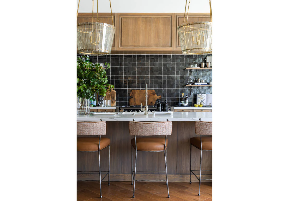 YVETTE COUNTER STOOL | Terra Leather & Tweed - Image 12