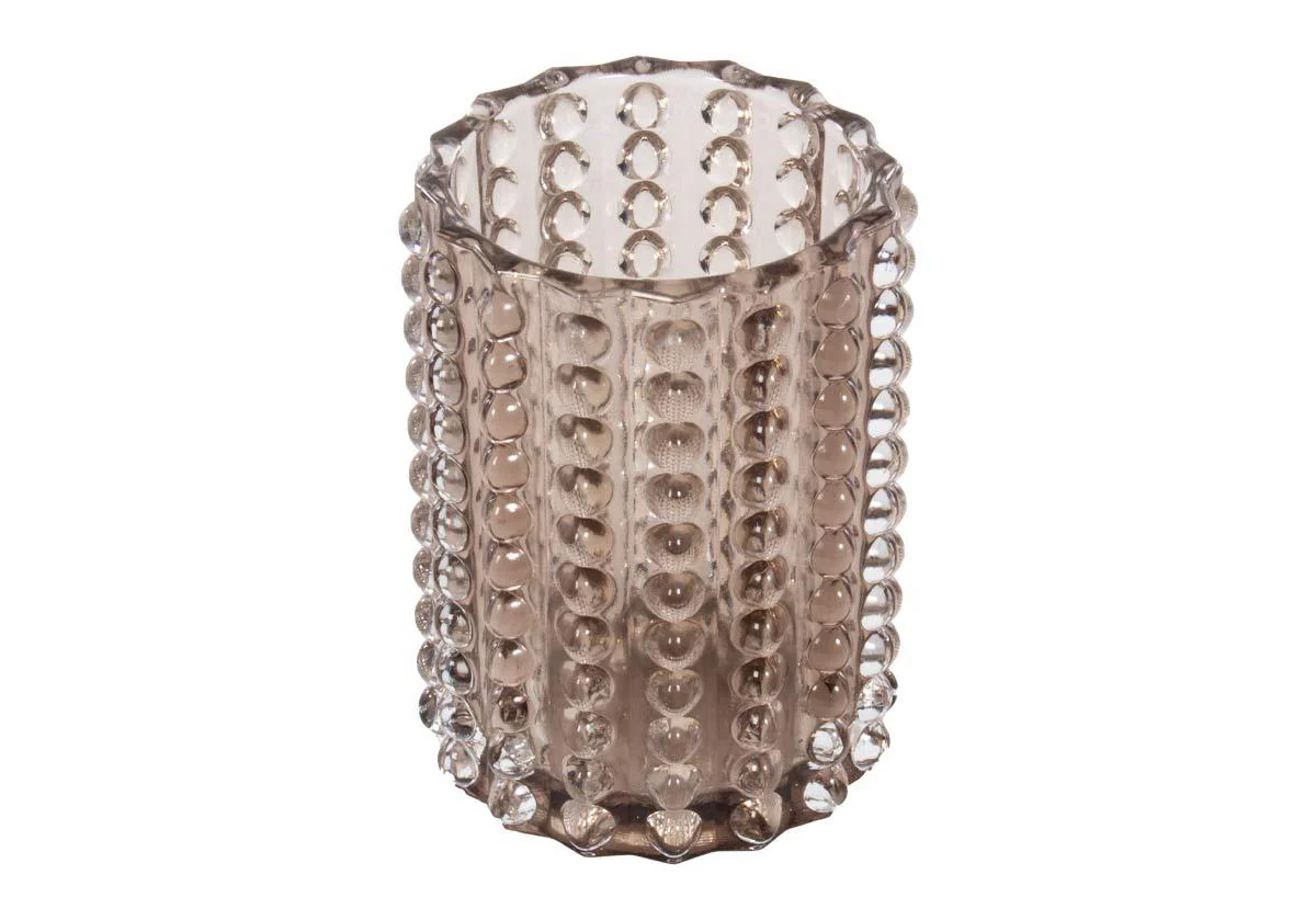 ZOE HOBNAIL VASE | Smoke - Image 3
