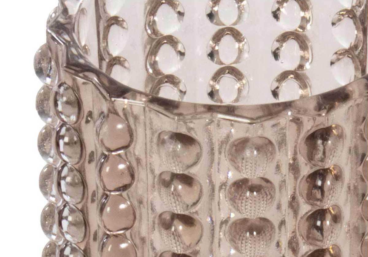 ZOE HOBNAIL VASE | Smoke - Image 4